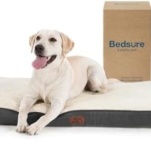 Bedsure Dog Beds Large Sized Dog - Orthopedic Flat Pet Beds with Removable Washable Cover, Egg Crate Foam Puppy Mat, Suitable for Pet Up to 65 lbs : Pet Supplies