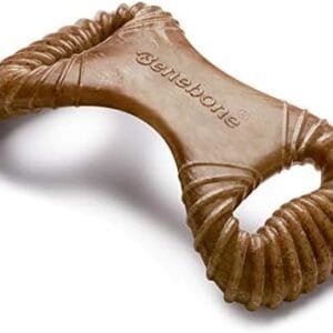 Pet Supplies  Benebone Dental Durable Dog Chew Toy for Aggressive Chewers, Real Bacon, Made in USA, Medium :