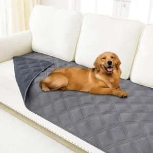 Smiry Waterproof Dog Bed Cover Blanket 30x70, Soft Reversible Pet Blanket, Washable Leakproof Cats Dogs Couch Cover for Sofa, Couch, Furniture, Grey/Dark Grey : Pet Supplies