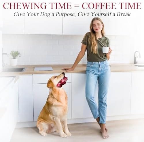 Pet Supplies Apasiri Tough Dog Toys for Aggressive Chewers Beef Flavor: 8" Dog Chew Bone for Large Breed, Nylon & Rubber Chew Toy for Medium Large Dogs : - Image 6