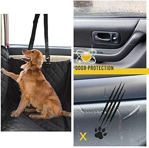 Vailge Dog Seat Cover for Back Seat, 100% Waterproof with Mesh Window, Scratch Prevent Anti-slip Dog Car Hammock, Standard : Pet Supplies - Image 3