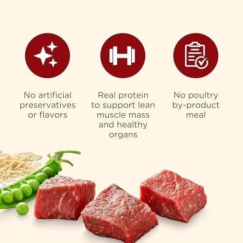 Nutrish Dry Dog Food, Real Beef, Pea & Brown Rice Recipe Whole Health Blend for Adult Dogs, 40 lb. Bag, Packaging May Vary (Rachael Ray) - Image 5