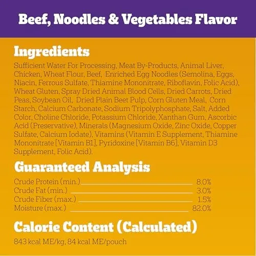 Pedigree Choice Cuts in Gravy Adult Soft Wet Dog Food 30-Count Variety Pack, 3.5 oz. Pouches - Image 6