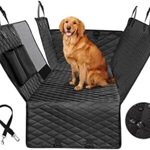 Vailge Dog Seat Cover for Back Seat, 100% Waterproof with Mesh Window, Scratch Prevent Anti-slip Dog Car Hammock, Standard : Pet Supplies