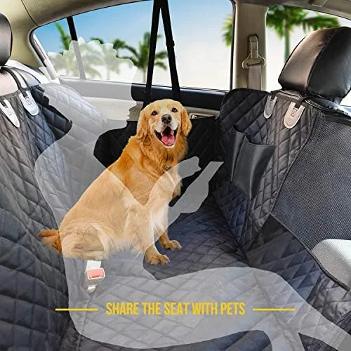 Vailge Dog Seat Cover for Back Seat, 100% Waterproof with Mesh Window, Scratch Prevent Anti-slip Dog Car Hammock, Standard : Pet Supplies - Image 8