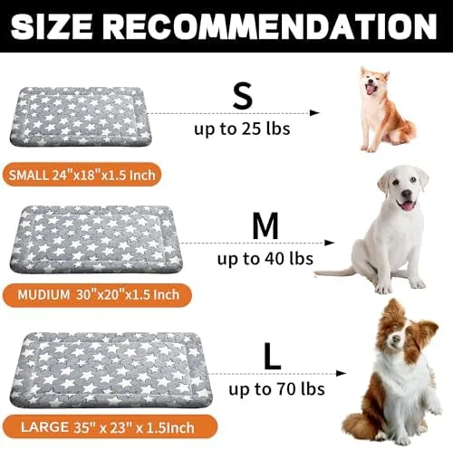 Dog Bed Mat – Soft & Comfortable Dog Kennel Pad for Crate – Durable Crate Bed & Mat for Dogs & Cats – Ideal for Crate, Kennel, and Home Use : Pet Supplies - Image 2