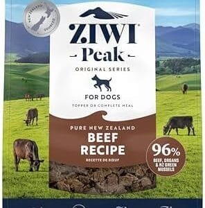 ZIWI Peak Air-Dried Dog Food – Beef - All Natural, High Protein, Grain Free, Limited Ingredient w/ Superfoods (16oz)
