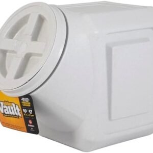 Pet Supplies  Gamma2 Vittles Vault Stackable Dog Food Storage Container with Sealing Lid, Up to 60 lbs Dry Pet Food Storage Container, USA-Made - [14.5" L x 19" H] : Pet Food Storage Products :
