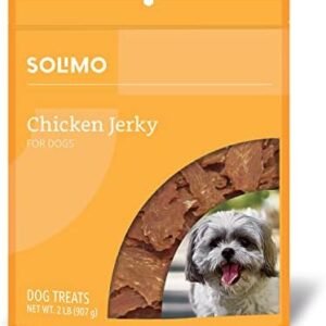 Amazon Brand - Solimo Chicken Jerky Dog Treats, 2 pounds (Packaging May Vary)