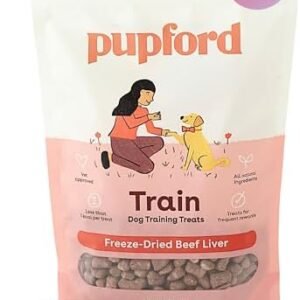 Pupford Freeze Dried Training Treats for Dogs & Puppies, 475+ Three Ingredient Bites (Beef Liver, 4 oz) : Pet Supplies