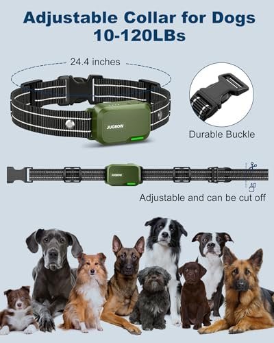 Jugbow Dog Shock Collar - 4200FT Dog Training Collar with Remote Innovative IPX7 Waterproof with 4 Training Modes, Rechargeable E-Collar for All Breeds : Pet Supplies - Image 5