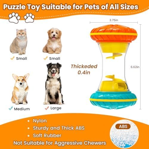 BoYoYo Interactive Dog Puzzle Toys for Boredom, Dogs Enrichment Toy to Keep Them Busy, Treat Dispensing Slow Feeder : Pet Supplies - Image 2