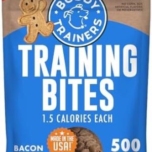 Buddy Biscuits Trainers 10 Oz. Pouch of Training Bites Soft & Chewy Dog Treats Made with Bacon Flavor